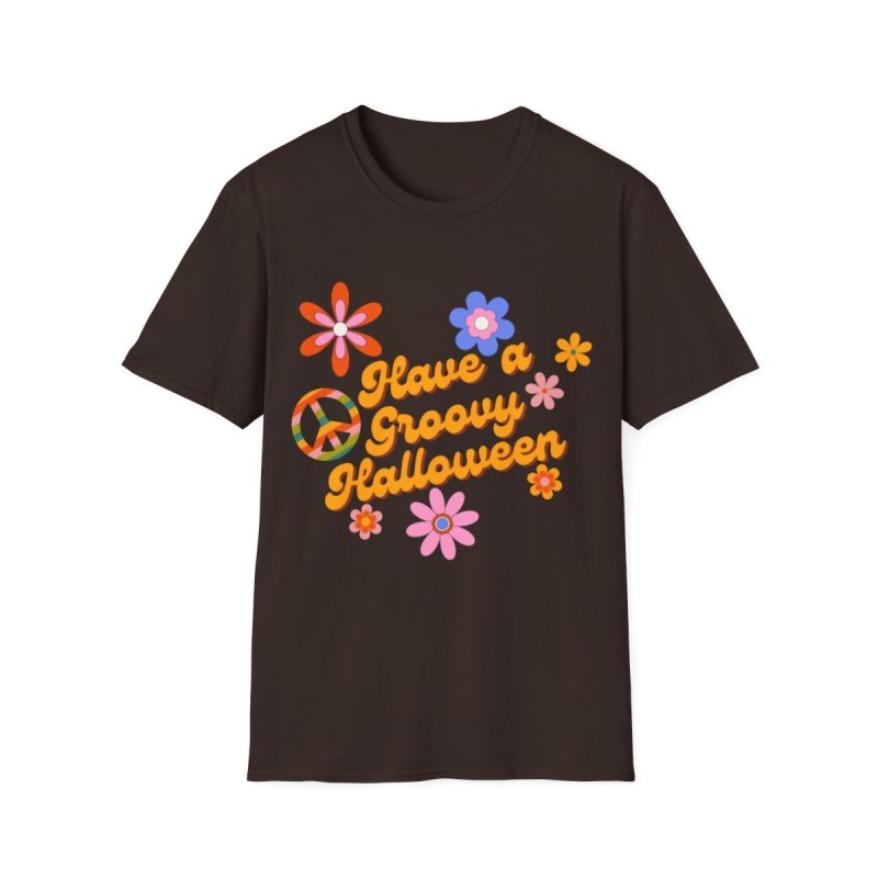 Have a Groovy Halloween Retro Funky Unisex Softstyle T-Shirt