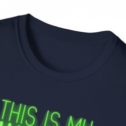 Get ready for Halloween with this This is my human costume I'm really an Alien funny Unisex Softstyle T-Shirt
