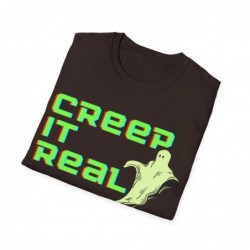 Get ready for Halloween with this Creep it Real funny Unisex Softstyle T-Shirt