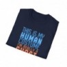 Get ready for Halloween with this is my human costume I'm really a ghost funny Unisex Softstyle T-Shirt