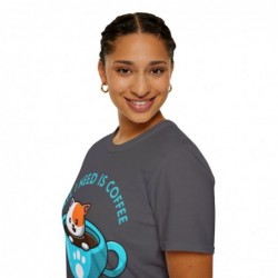 All I need is Coffee and my Cat Unisex Softstyle T-Shirt