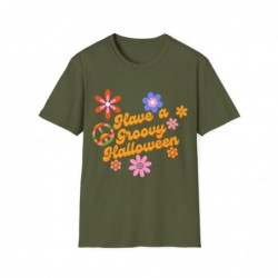 Have a Groovy Halloween Retro Funky Unisex Softstyle T-Shirt
