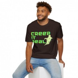 Get ready for Halloween with this Creep it Real funny Unisex Softstyle T-Shirt