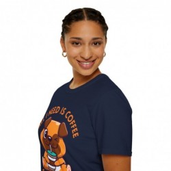 All I need is Coffee and my Dog Unisex Softstyle T-Shirt