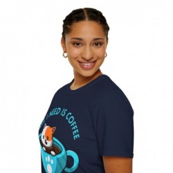 All I need is Coffee and my Cat Unisex Softstyle T-Shirt