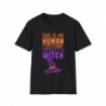 Get ready for Halloween with this This is my human costume I'm really a Witch funny Unisex Softstyle T-Shirt