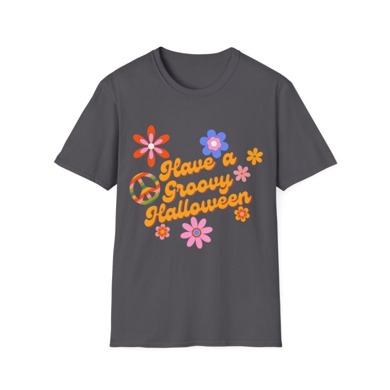 Have a Groovy Halloween Retro Funky Unisex Softstyle T-Shirt