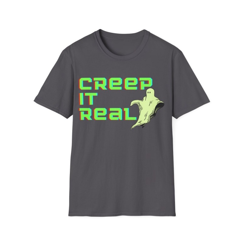 Get ready for Halloween with this Creep it Real funny Unisex Softstyle T-Shirt
