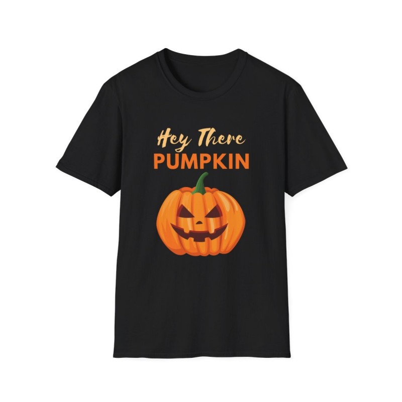 Get ready for Halloween with this Hey There Pumpkin funny Unisex Softstyle T-Shirt