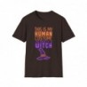 Get ready for Halloween with this This is my human costume I'm really a Witch funny Unisex Softstyle T-Shirt