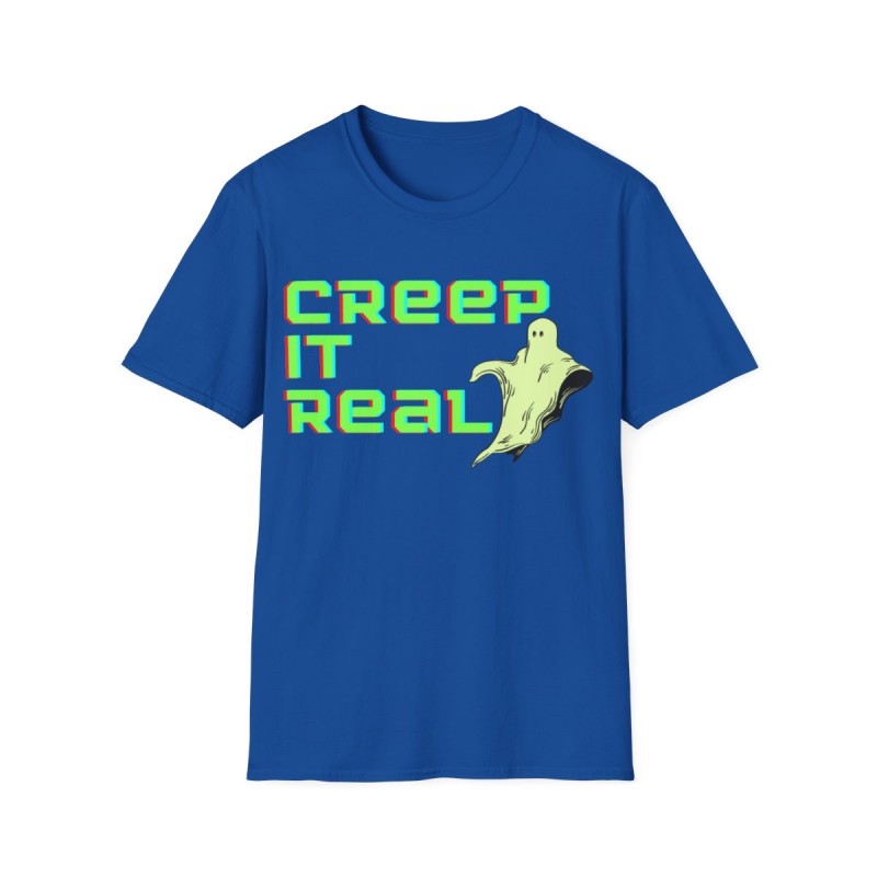 Get ready for Halloween with this Creep it Real funny Unisex Softstyle T-Shirt