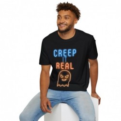 Get ready for Halloween with this Creep it Real funny Unisex Softstyle T-Shirt