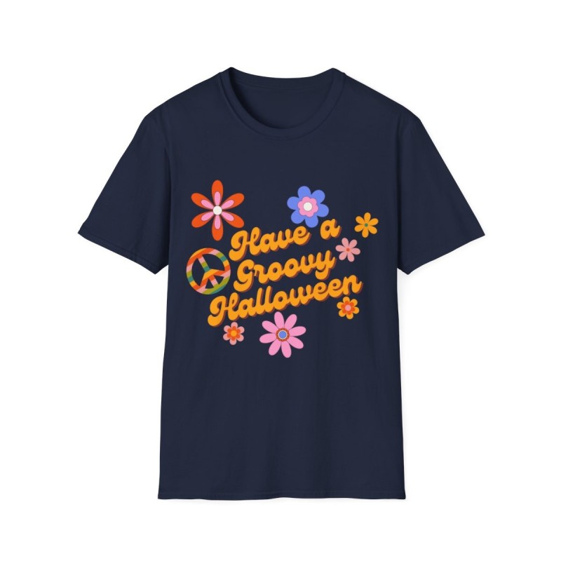 Have a Groovy Halloween Retro Funky Unisex Softstyle T-Shirt