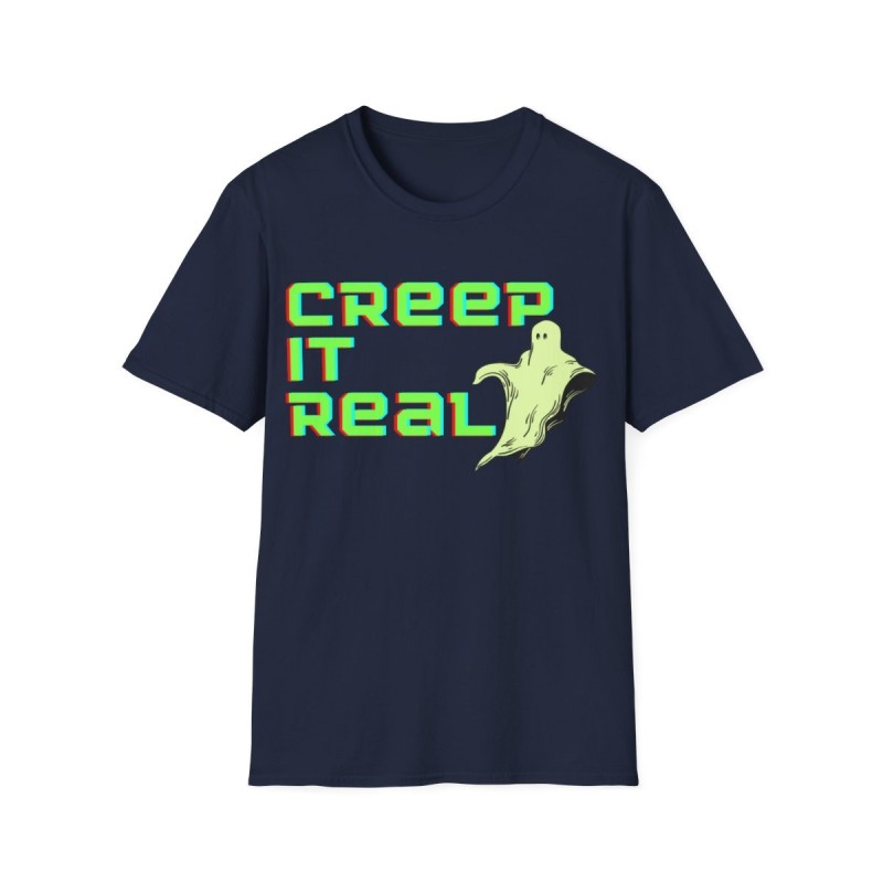 Get ready for Halloween with this Creep it Real funny Unisex Softstyle T-Shirt