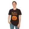 Get ready for Halloween with this Hey There Pumpkin funny Unisex Softstyle T-Shirt
