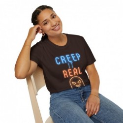 Get ready for Halloween with this Creep it Real funny Unisex Softstyle T-Shirt