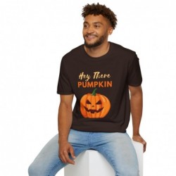 Get ready for Halloween with this Hey There Pumpkin funny Unisex Softstyle T-Shirt