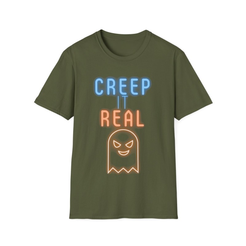 Get ready for Halloween with this Creep it Real funny Unisex Softstyle T-Shirt
