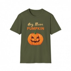 Get ready for Halloween with this Hey There Pumpkin funny Unisex Softstyle T-Shirt