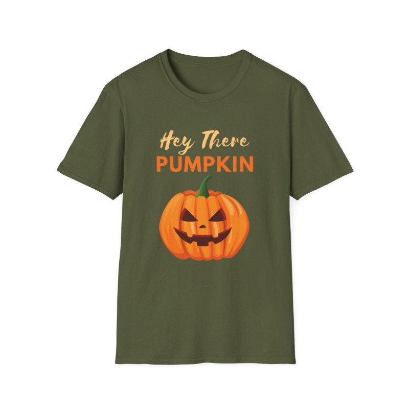 Get ready for Halloween with this Hey There Pumpkin funny Unisex Softstyle T-Shirt
