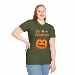 Get ready for Halloween with this Hey There Pumpkin funny Unisex Softstyle T-Shirt