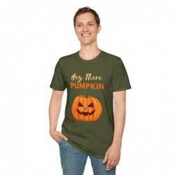 Get ready for Halloween with this Hey There Pumpkin funny Unisex Softstyle T-Shirt