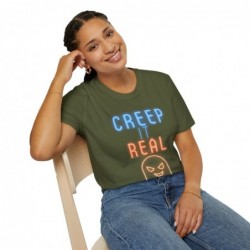 Get ready for Halloween with this Creep it Real funny Unisex Softstyle T-Shirt
