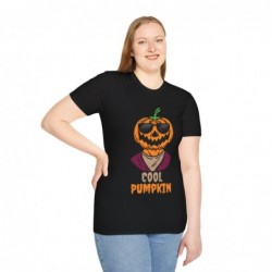 Get ready for Halloween with this Cool Pumpkin funny Unisex Softstyle T-Shirt