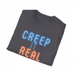 Get ready for Halloween with this Creep it Real funny Unisex Softstyle T-Shirt