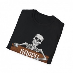 Happy Halloween Skeleton Spooky Unisex Softstyle T-Shirt