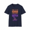 Get ready for Halloween with this This is my human costume I'm really a Witch funny Unisex Softstyle T-Shirt