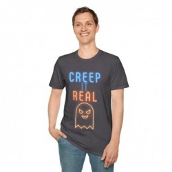 Get ready for Halloween with this Creep it Real funny Unisex Softstyle T-Shirt