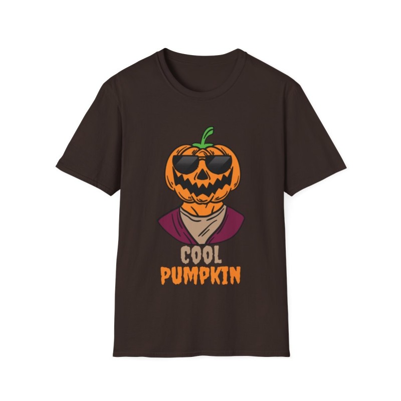 Get ready for Halloween with this Cool Pumpkin funny Unisex Softstyle T-Shirt