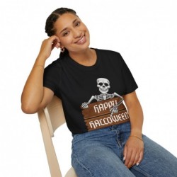 Happy Halloween Skeleton Spooky Unisex Softstyle T-Shirt