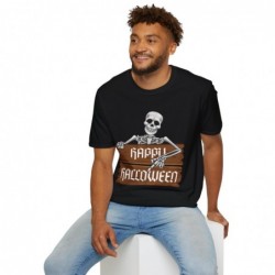 Happy Halloween Skeleton Spooky Unisex Softstyle T-Shirt