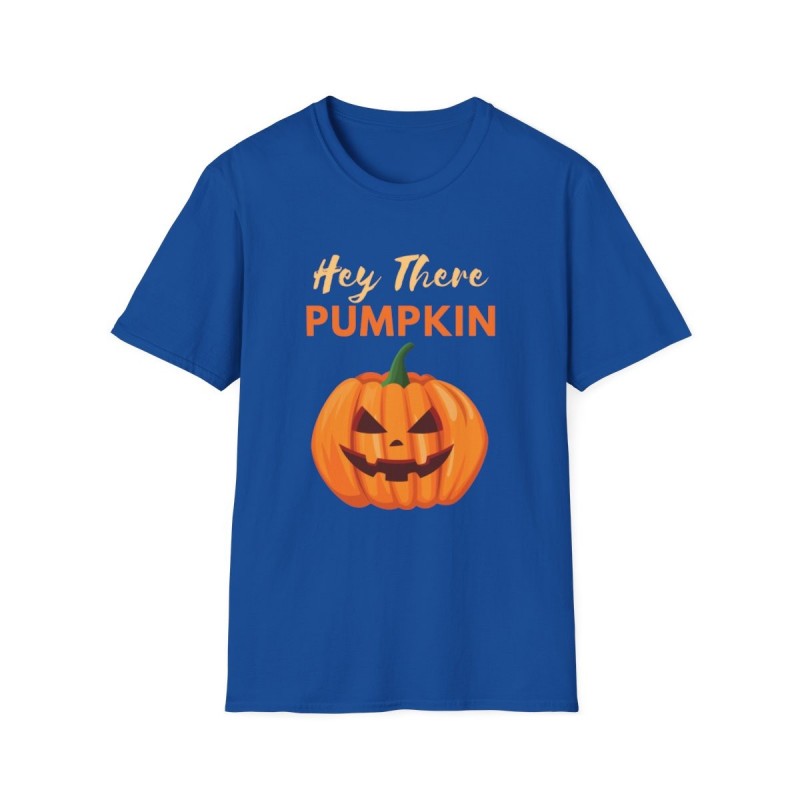 Get ready for Halloween with this Hey There Pumpkin funny Unisex Softstyle T-Shirt