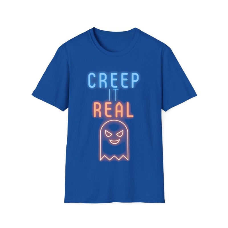 Get ready for Halloween with this Creep it Real funny Unisex Softstyle T-Shirt