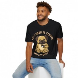 All I need is Coffee and my Dog Unisex Softstyle T-Shirt