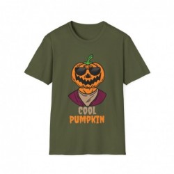 Get ready for Halloween with this Cool Pumpkin funny Unisex Softstyle T-Shirt