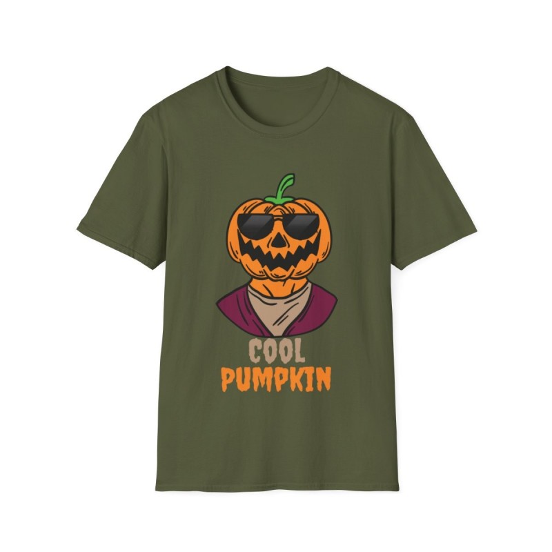 Get ready for Halloween with this Cool Pumpkin funny Unisex Softstyle T-Shirt