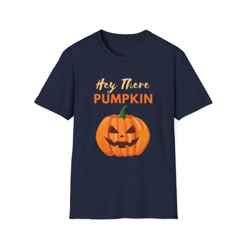 Get ready for Halloween with this Hey There Pumpkin funny Unisex Softstyle T-Shirt