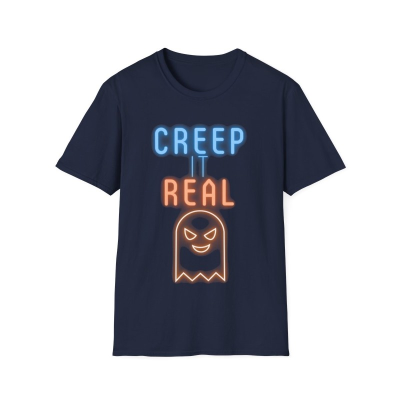 Get ready for Halloween with this Creep it Real funny Unisex Softstyle T-Shirt