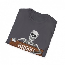 Happy Halloween Skeleton Spooky Unisex Softstyle T-Shirt