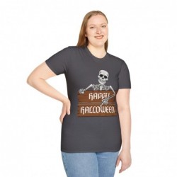 Happy Halloween Skeleton Spooky Unisex Softstyle T-Shirt
