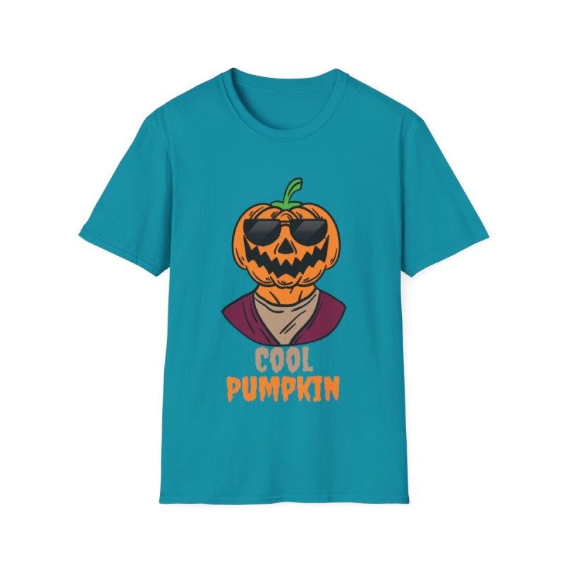 Get ready for Halloween with this Cool Pumpkin funny Unisex Softstyle T-Shirt