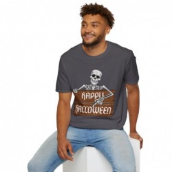 Happy Halloween Skeleton Spooky Unisex Softstyle T-Shirt