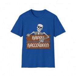 Happy Halloween Skeleton Spooky Unisex Softstyle T-Shirt