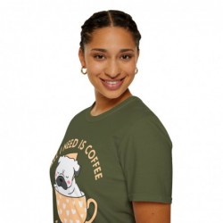 All I need is Coffee and my Dog Unisex Softstyle T-Shirt