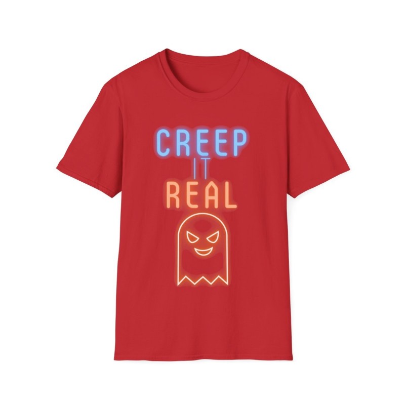Get ready for Halloween with this Creep it Real funny Unisex Softstyle T-Shirt