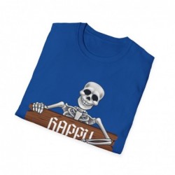 Happy Halloween Skeleton Spooky Unisex Softstyle T-Shirt